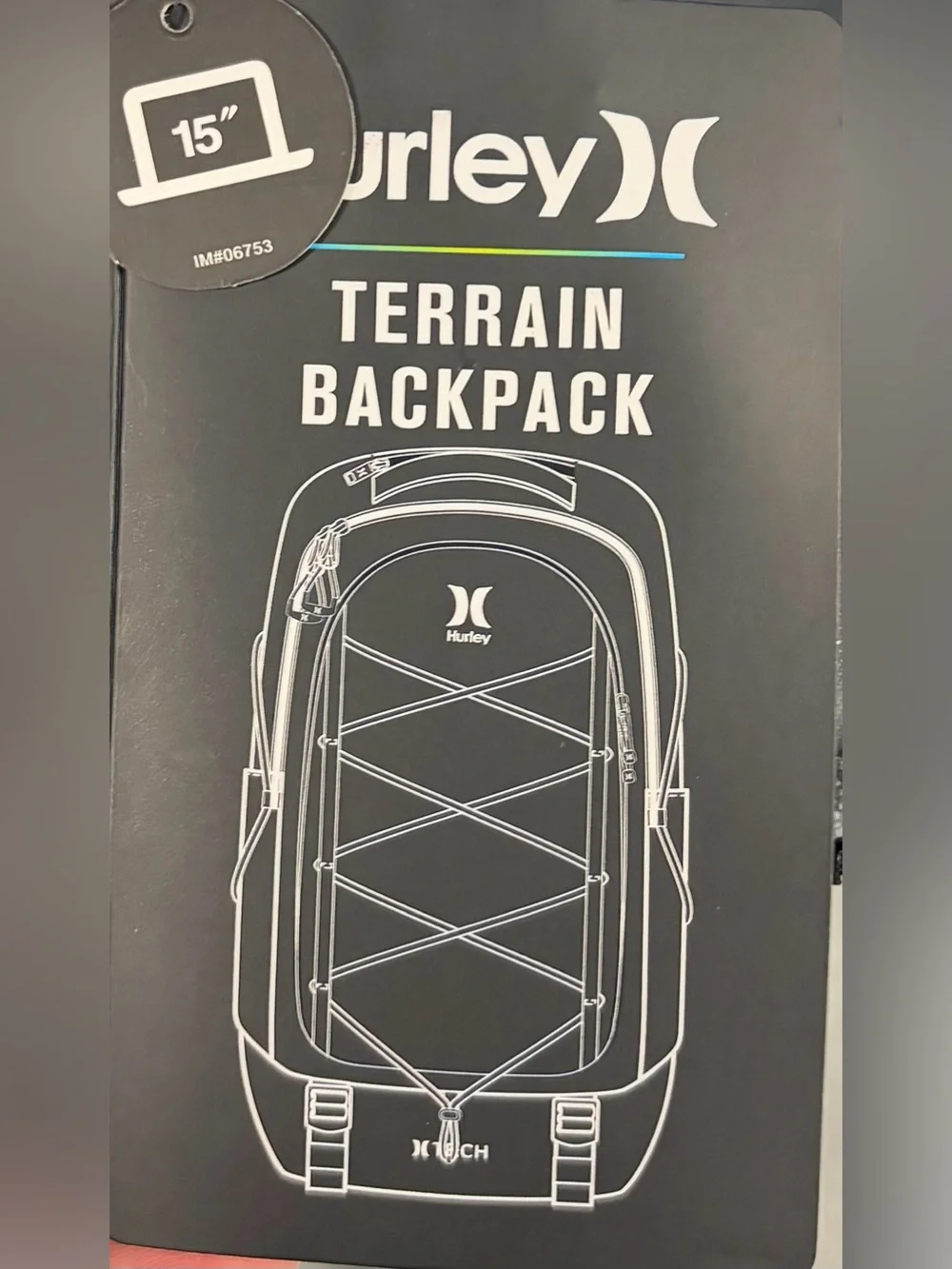 Backpack- Hurley Terrain/ Hiking/ Laptop/ School. NEW W/ Tags!